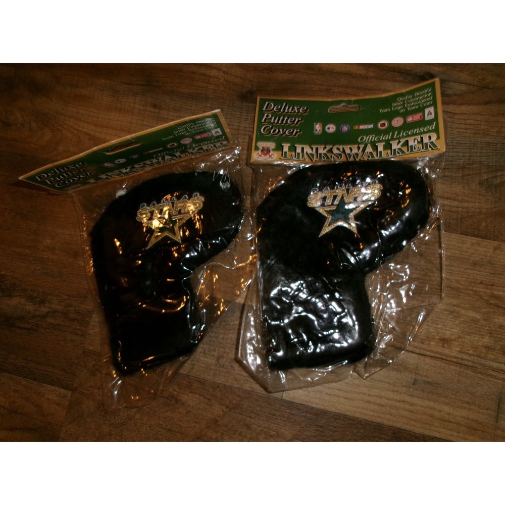 2PC LOT DALLAS STARS GOLF PUTTER CLUB COVER VINTAGE T1
